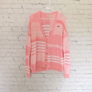 Hollister Women's Vintage Y2K stripe cardigan medium